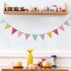 12 Flags 4m Colorful Flag Banner Birthday Party Decoration Hanging Pennant Wedding Bunting Baby Shower Garland Tent Fabric Flags view 3