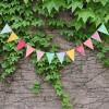 12 Flags 4m Colorful Flag Banner Birthday Party Decoration Hanging Pennant Wedding Bunting Baby Shower Garland Tent Fabric Flags view 4