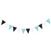 24 Flags Colorful Felt Banner Garlands Birthday Bunting Pennant Baby Shower Wedding Garland Flags Party Decoration Supplies(Set15) view 1