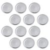 54pcs Multipurpose Sealing Caps for Canning Jars Leak Lids Discs Silver for Term Food Storage and Preservation for Wide Mouth Jars view 1