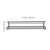Hemoton Wall Mounted Kitchen Spice Rack Organizer 11.41 Inch Storage Racks for Seasoning Bottles Space Saving Pantry and Cabinet Storage Holder view 2