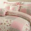 ABREEZE Cotton Quilt Shabby Rose Floral Quilt Set Bedspread Pink Rose Coverlet Victorian Bedding Set Floral Comforter Sets,Full/Queen view 2