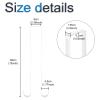 INCREWAY Wreath Hanger, 1 Pcs Metal Double-Sided Wreath Hanger Over Door Double Hooks Punch-Free Christmas Decoration Hanger for Front Door, Living Room, Kitchen (White) view 2