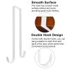 INCREWAY Wreath Hanger, 1 Pcs Metal Double-Sided Wreath Hanger Over Door Double Hooks Punch-Free Christmas Decoration Hanger for Front Door, Living Room, Kitchen (White) view 4