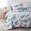 ABREEZE Coastal Beach Quilt Set with Shams Cotton Bedspread Coverlet Ocean Bedding Set Sea Shell Conch Coral Starfish Oversized Quilt,King,3 Pieces view 3