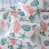 ABREEZE Coastal Beach Quilt Set with Shams Cotton Bedspread Coverlet Ocean Bedding Set Sea Shell Conch Coral Starfish Oversized Quilt,King,3 Pieces view 4