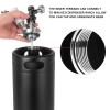 128OZ Mini Keg Growler, Stainless Steel Home Keg with No Scratch Matte Black Powder Coated to Keeping Fresh for Homebrew, Craft and Draft Beer view 4