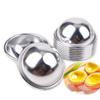 10pcs Various Half Ball Pumpkin Grape Vollyball Shell Aluminium Tart Mould Jelly Pudding Cup Cupcake Mold Baking Tools (R24 Small half ball) view 1