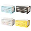 YRHH Iron Tissue Box Napkin Paper Case Countertop Paper Tissue Dispenser Holder for Home Restaurant Office Car,Size 20.5cm10.5cm9cm-Yellow view 2