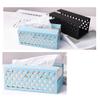YRHH Iron Tissue Box Napkin Paper Case Countertop Paper Tissue Dispenser Holder for Home Restaurant Office Car,Size 20.5cm10.5cm9cm-Yellow view 3