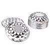 10pcs Various Half Ball Pumpkin Grape Vollyball Shell Aluminium Tart Mould Jelly Pudding Cup Cupcake Mold Baking Tools (R32 Grape) view 1