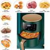 Air Fryer 1400W-Healthy Cooking Baking Grilling-Rapid Air Circulation-Digital Display Timer Adjustable Temperature Control,4.5 liters emerald green view 4