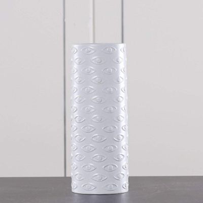 Statue Sculpture Ornaments Sculpture Ornamentenordic Creative Figures Flower Organ Ceramic Human Face Flower Pot Home Living Room Human Eyes Ceramic White Goods Vase-D
