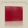 Gallery Leather Personalized Guest Book for Wedding Reception - Custom Guest Signing Book with Bookmark, add Polaroid Photos, Hardcover - Acadia Navy view 4
