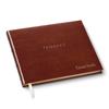 Gallery Leather Personalized Guest Book for Wedding Reception - Custom Guest Signing Book with Bookmark, add Polaroid Photos, Hardcover - Acadia Tan view 1
