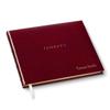 Gallery Leather Personalized Guest Book for Wedding Reception - Custom Guest Signing Book with Bookmark, add Polaroid Photos, Hardcover - Acadia Burgundy view 1