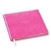 Gallery Leather Personalized Guest Book for Wedding Reception - Custom Guest Signing Book with Bookmark, add Polaroid Photos, Hardcover - Acadia Hope view 1