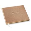 Gallery Leather Personalized Guest Book for Wedding Reception - Custom Guest Signing Book with Bookmark, add Polaroid Photos, Hardcover - Freeport Metallic Rose Gold view 1