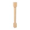 OUTWATER 35-1/4 in. High x 3-3/4 in. Wide x 3-3/4 in. Depth Unfinished Solid Hardwood Traditional Full Round Kitchen Island Leg view 1