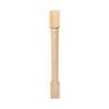 OUTWATER 35-1/4 in. High x 3-3/4 in. Wide x 3-3/4 in. Depth Unfinished Solid Hardwood Traditional Full Round Kitchen Island Leg view 3