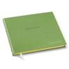 Gallery Leather Personalized Guest Book for Wedding Reception - Custom Guest Signing Book with Bookmark, add Polaroid Photos, Hardcover - Camden Kiwi view 1