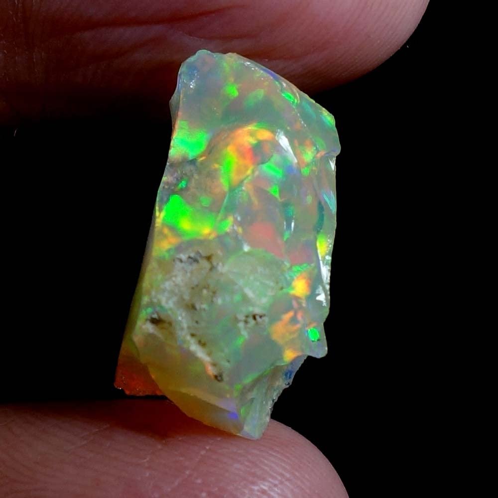 Dazzlegems 7.10 Cts AAA 100% Natural Rainbow Welo Fire Ethiopian Opal Rough Loose Gemstones-108