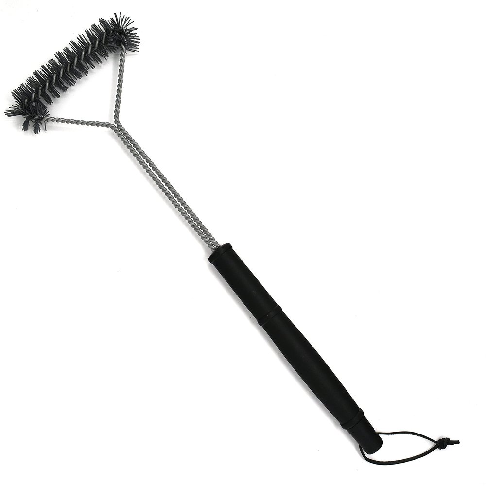 Norpro 3-Sided Grill Brush with Nylon Bristles
