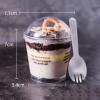 U/D Dessert Cups, 50Pcs Plastic Cups with Dome Lids, Disposable Dessert Cups with Lids, Clear Cup for Cold Drinks, Dessert, Fruit and Snacks,Xy13,E view 3