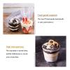 U/D Dessert Cups, 50Pcs Plastic Cups with Dome Lids, Disposable Dessert Cups with Lids, Clear Cup for Cold Drinks, Dessert, Fruit and Snacks,Xy13,E view 4