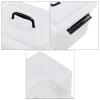 Cand 12 Quart Plastic Latching Box, Clear Storage Bin with Lid, 6 Packs view 2