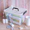Cand 12 Quart Plastic Latching Box, Clear Storage Bin with Lid, 6 Packs view 4
