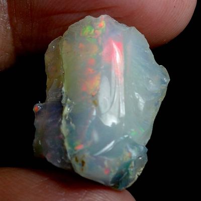Dazzlegems 13.55 Cts AAA 100% Natural Rainbow Welo Fire Ethiopian Opal Rough Loose Gemstones-137