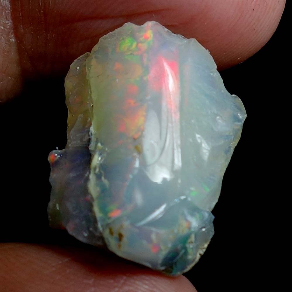 Dazzlegems 13.55 Cts AAA 100% Natural Rainbow Welo Fire Ethiopian Opal Rough Loose Gemstones-137