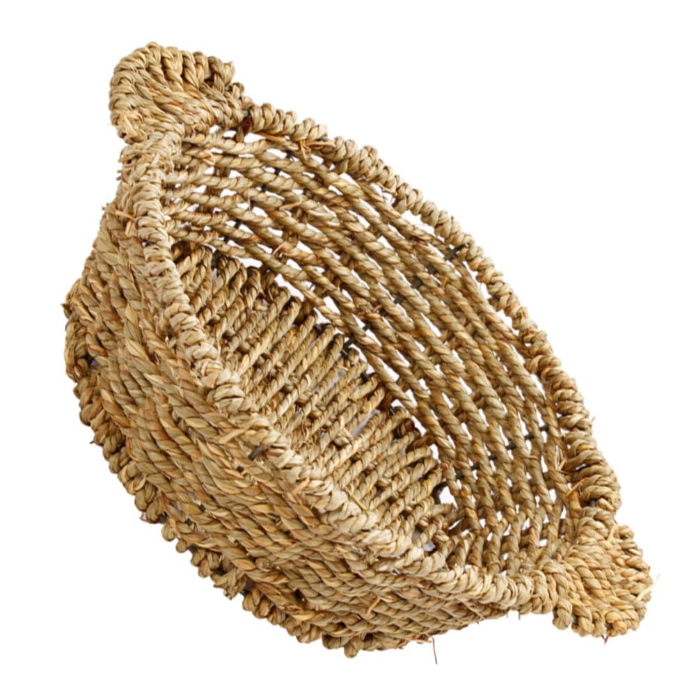 1pc Creative Straw Casserole Basket Hand-woven Multipurpose Heat Insulation Mat Decorative Pot Holder for Dining Table Rustic Home Decor Table and Style