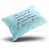 SALLEING Plain Unique Aqua Mint Turquoise Life Isn't About Waiting for The Staim to Pass Boudoir Pillowcase Zippered Double Sided Printing 12x18 Inches Throw Pillow Case Cushion Cover view 3