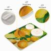 Absorbent Dish Drying Mat for Kitchen Counter - Yellow Lemon Microfiber Drying Pad, Reversible Drainer Mats for Countertop, Large 18 x 24 inch view 4
