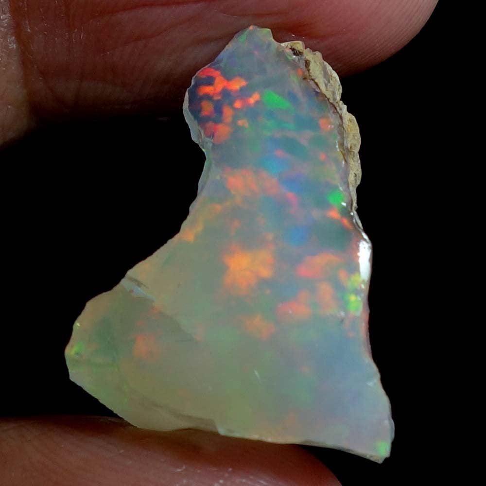 Dazzlegems 11.85 Cts AAA 100% Natural Rainbow Welo Fire Ethiopian Opal Rough Loose Gemstones-149