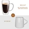 2-Pack 15 Oz Double Walled Glass Coffee Mugs with Handle,Large Insulated Layer Coffee Cups,Clear Borosilicate Mugs,Perfect for Cappuccino,Tea,Latte,Espresso,Hot Beverage,Wine,Microwave Safe view 4