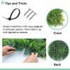 SunnyRoyal 11 Pcs 20"x20" Artificial Boxwood Panels Grass Wall Greenery Backdrop Decor Privacy Hedge Fence Screen for Outdoor Indoor Backyard Garden Decoration, 4 Mixed Leaves view 4