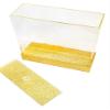 Judaica Place Lucite Square Matzah Box for Passover - Gold Glitter Design Matzah Holder for Seder Table - Size 8 Inches view 2