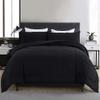 DOWNCOOL King Size Comforter Set -All Season Bedding Comforters Sets with 2 Pillow Cases -3 Pieces Bed Set Down Alternative King Bedding Set -Black King Comforter Set(102"x90") view 1