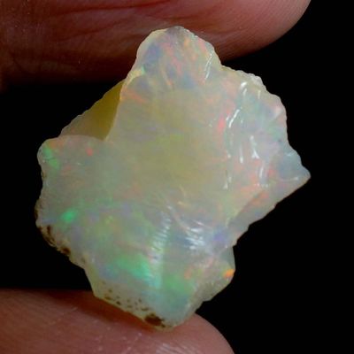 Dazzlegems 6.95 Cts AAA 100% Natural Rainbow Welo Fire Ethiopian Opal Rough Loose Gemstones-148