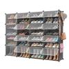 Aeitc 64 Pairs Shoe Rack Organizer Shoe Organizer Expandable Shoe Storage Cabinet Narrow Standing Stackable Space Saver Shoe Rack for Entryway, Hallway and Closet64"x12"x48" view 1