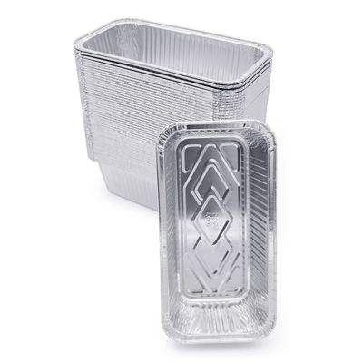 (600 Pack) Premium 2-LB Bread Loaf Baking Pans - 8.5" x 4.5" x 2.5" l Heavy Duty l Disposable Aluminum Foil Tins for Cakes Meatloaf Lasagna