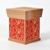 Salmon Screen-print Northwest Aboriginal steam bent cedar box view 2