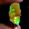 Dazzlegems 16.85 Cts AAA 100% Natural Rainbow Welo Fire Ethiopian Opal Rough Loose Gemstones-144 view 2