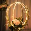 homeemoh 5 Pcs Wooden Bamboo Floral Hoop Wreath Rings for Dream Catcher DIY Wedding Wreath Decor Home Garden Plant Decor Wall Hanging Crafts,15cm/5.91inch view 3