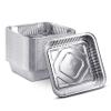 [300 Pack - 8 x 8] Square Baking Cake Pans| Heavy Duty l Disposable Aluminum Foil Tins l Portable Food Containers l Perfect for Roasting Toaster Oven Broiling Cooking view 1