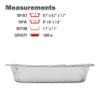 [300 Pack - 8 x 8] Square Baking Cake Pans| Heavy Duty l Disposable Aluminum Foil Tins l Portable Food Containers l Perfect for Roasting Toaster Oven Broiling Cooking view 3