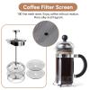 5PCS French Press Filter, 8cm/3.1in French Press Replacement Parts Screen for 600ml Stainless Steel Reusable Coffee Makers and Tea Machines view 3